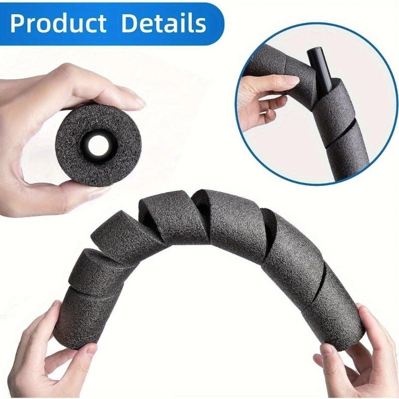 Foam Pipe Wrap Spirals Cut For Swimming Pool Equipment Shocked Absorption and Weather Resistance