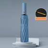 New Automatic Umbrella 24 Bone Solid Color Automatic Umbrella Light Collapsible Large Size Outdoor Sunshade UV Protection