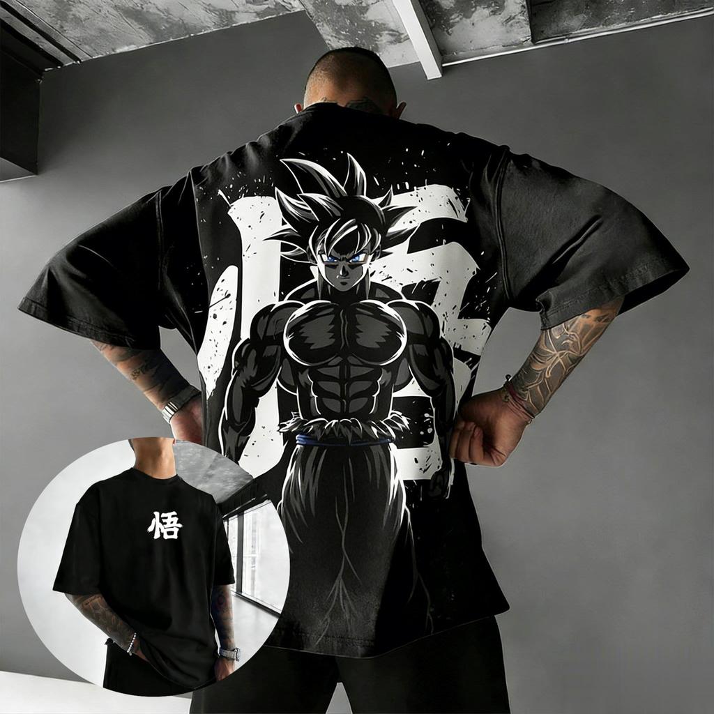 2026 Summer Y2k Dragon Ball Goku Graphic T Shirt Men Women Anime Print Oversized Cotton Short Sleeve Tee Streetwear Casual Tops