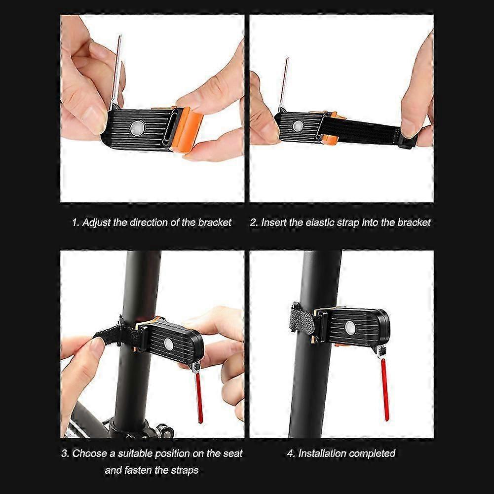 USB Rechargeable Bike Tail Light 4 Modes Waterproof LED Cycling Light for Mountain Road Bikes