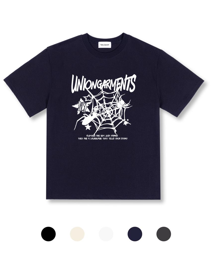 UNION GARMENTS Spyder Oversized Short Sleeve T-Shirt 5 Colors