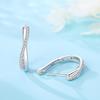 925 Silber Stern Verdrehte Linie Ohrringe Schmuck Vielseitige Creolen Für Damen Schmuck Feine Geburtstagsfeier Geschenke
