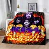 Coperta banda rock band Kiss Moda Flanella Morbida Pile Coperta Plaid Bambini e Adulti Regalo Divano Viaggio Campeggio