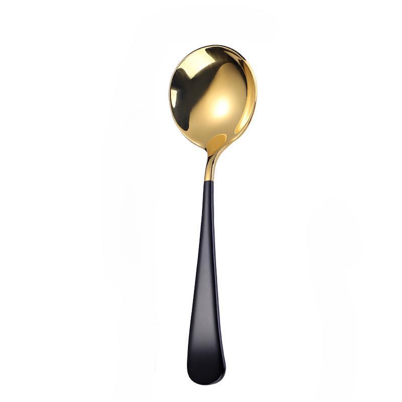 5Colors High Quality 1pcs Elegant Coffee Spoons Stainless Steel Dessert Spoons Kitchen Utensils Fash