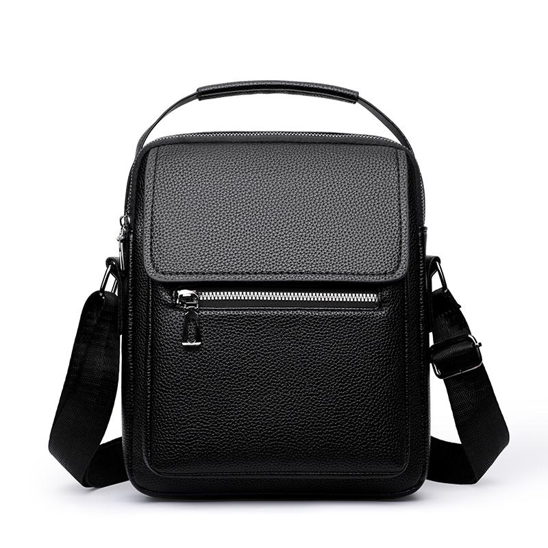 Business Shoulder Bag Men's Crossbody Bag Handbag PU Messenger Bag
