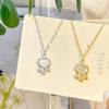 S925 Sterling Zilver Veiligheidsslot Hanger Ketting Ketting Meisje Sleutelbeen Ketting Om Vriendin Cadeaus Te Geven