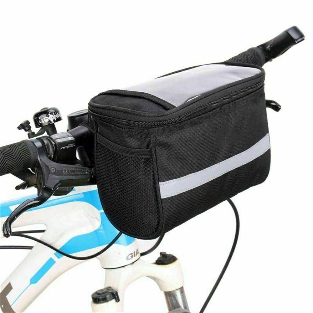 New Reflective Cycling Equipment Bicycle Bag Pannier Front Tube Basket Bike Handlebar Bag