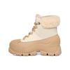 Klassische Kurze Outdoor Freizeit Warme Stiefel Damenstiefel Fossil-Weiß 1134330-FLWH
