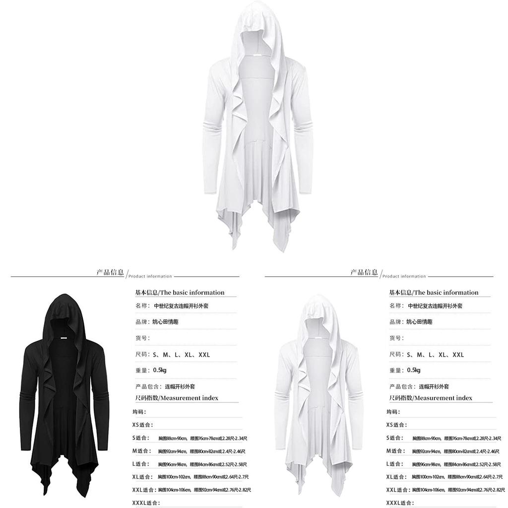 Medieval Costume Hoodie With Polyester Fabric For Role Play And Costume Parties