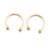 Bijoux de Corps pour Hommes Hip Hop Fer à Cheval Boucles d'Oreille Anneau de Septum Nasal Lèvre Mamelon Anneaux de Lobe d'Sourcil