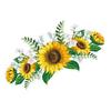Sunflower Wall Decals for Decor On Standard Interior Surfaces Including Drywall Glass Mirrors Tiles and Smooth Finished Cabinets