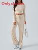 Pure Color Casual Pants For Women With Wide Leg Design For Autumn Winter Comfort