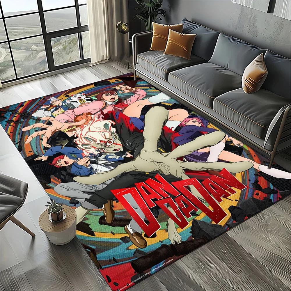 DAN DA DAN Anime Cartoon 3D Carpet Rug for Living Room Bedroom Home Sofa Decoration,Kids Play Non-slip Floor Mat Gift