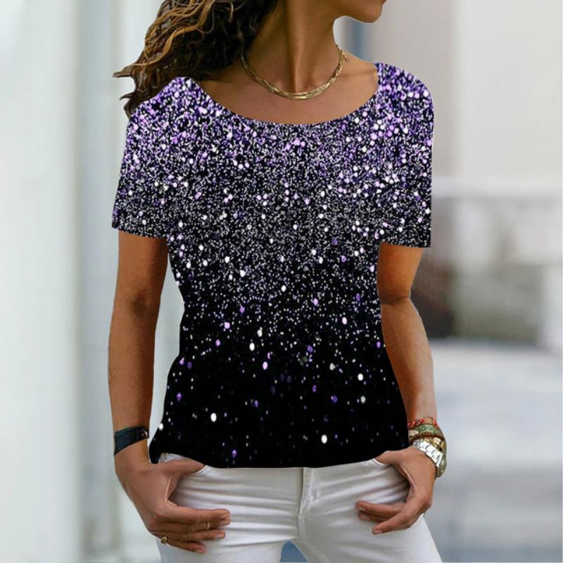 2022 Summer Women's T-shirts Fashion 3d Print Short Sleeve Tops Female Vintage Clothing O Neck Oversized Tees Harajuku T Shirts