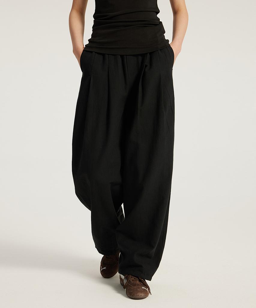 Beoteunseoul [Women'S] Extra Wide Fit Comfort Cotton Pants (2 Colors)