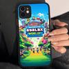 Populárna hra R-Roblox Puzdro na telefón Pre IPhone 16 Pro Max 15 14 13 12 11 XS MAX X Plus Cukríková farba Matný TPU kryt na telefón