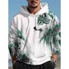 Vintage Men's Hoodie 3d Print Wolf Tops  Animal Wolf Graphics Long Sleeve Hoodie Fashion Men's Top Oversized Streetwear Tees