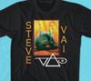 Tricou Unisex Negru Bumbac Mărime Mare cu Craniu și Floare Vintage Steve Vai MC385