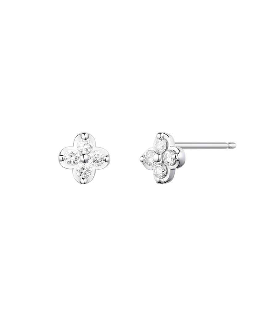 Stonehenge Silver Lab Diamond Earrings Sa26B44F