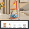 Creative Mini Desktop Fish Tank Breathable INS Landscape Fish Tank Decorative Durable Plastic Clear Aquariums