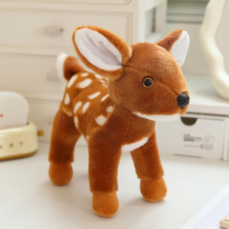 20Cm Cute Little Zoo Animal Stuffed Toy Goat Donkey Lion Deer Plush Toys Girl Boy Xmas Birthday Present Kawaii Plushies