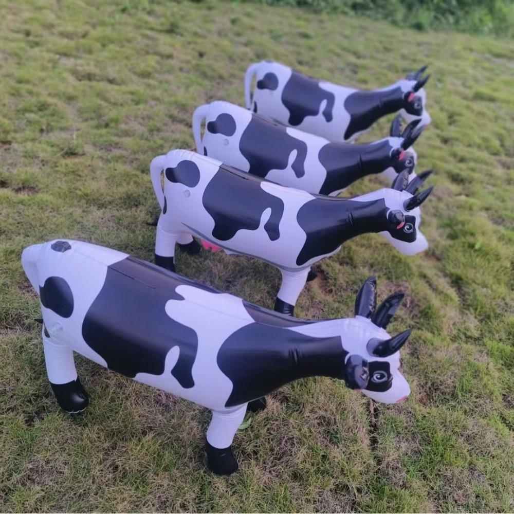 Lifelike Farm Inflatable Cow Inflatable Giant Blow Up Cow Inflatable Cow Toy Family Gathering Game