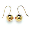 [E2515] - Verguld 'Billes' Oorbellen - 12 mm
