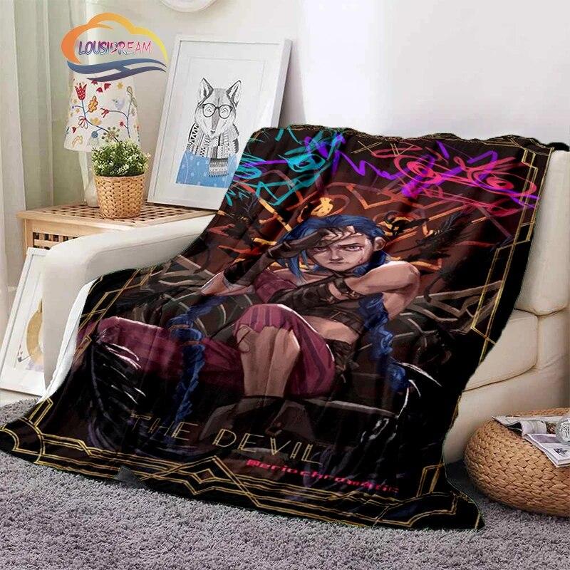Coperta Cartone Animato Rage Laurie Jinx flanella Calore Morbida Peluche Divano Letto Plaid Comfort Inverno per Ragazza