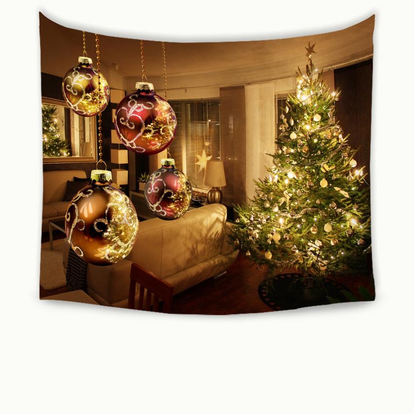 Weihnachtsbaum-Dekoration, Wandteppich, Wandbehang, Boho-Hippie-Stoff, großer Wandteppich, ästhetische dekorative Heimdekoration