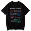Maxwell Equation Formula Physics Cotton Short Sleeve TShirt Men's Women's Summer T-Shirt Scientific Research Casual Short Sleeve