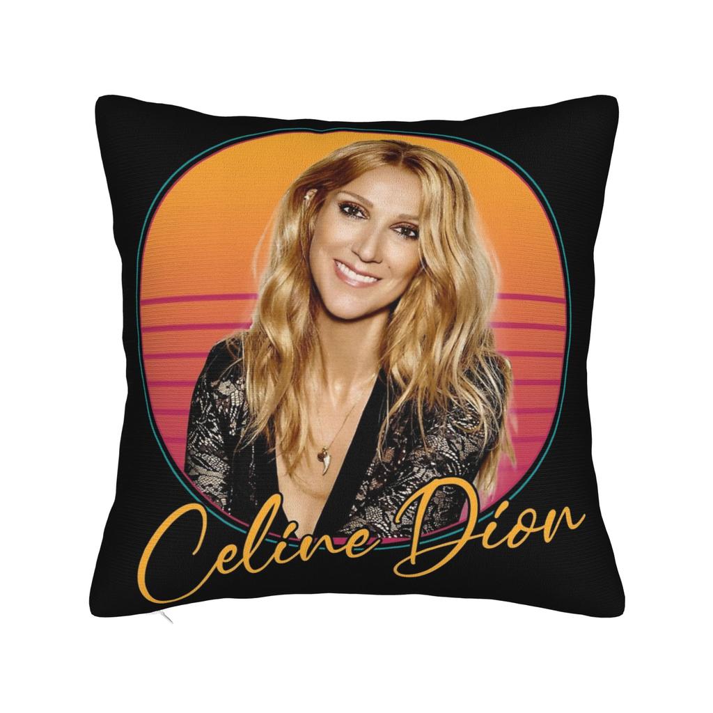Celines Dion Pillowcase Printed Polyester Cushion Cover Decoration Pillow Case Cover Home Square 40X40Cm