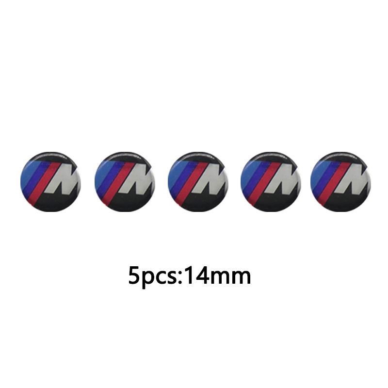 11/14mm Car Styling Remote Key Emblem Sticker For BMW E46 E39 E90 E60 E36 F30 F10 E34 E30 F20 E92 M3 M4 M5 X5 X6 Accessories OF8