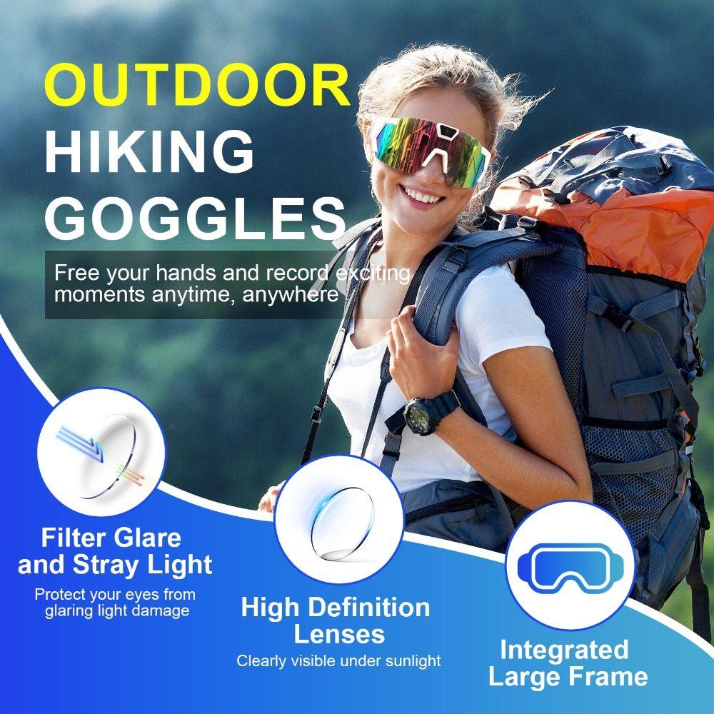 Anti-Glare Lens Smart Glasses 4K HD Video Recording Glasses Action Camera Sunglasses Sports