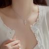 Moonlight Stone Dream Catching Net Water Drop Pendant Necklace For Women Exquisite Hollow Out Jewelry Gift YSL