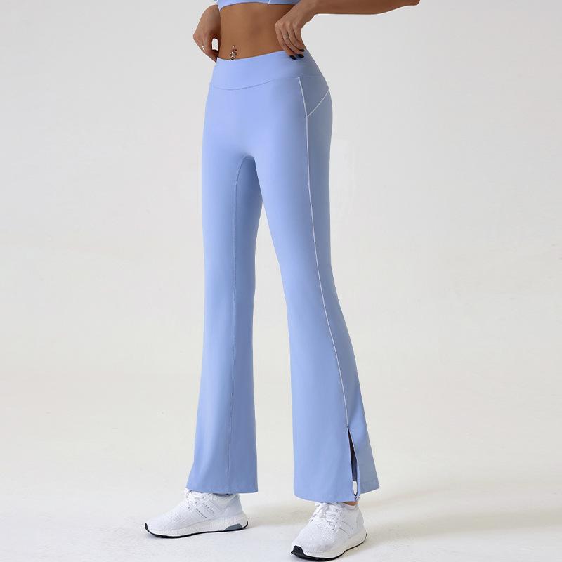 Yoga Flare Leggings Women Bell Bottoms Fitness Push Up High Waiste Wide Leg Workout Pants Gym Elastic Tights Sport Pant