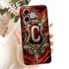 Para Honor 600 Lite 5G 2026 Capa de Celular Coroa de Penas Letra Inicial Para Honor 600 600Lite Capas de Silicone Macio Para-choques