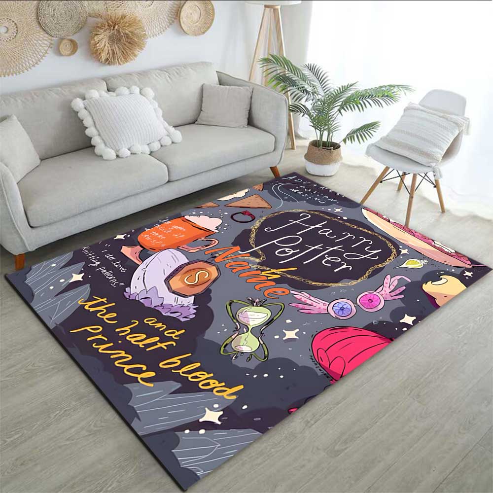 Warner Bros. Works (63) Customize Your Name Rug, Office Chair Cushion, Home Bedroom Living Room Gift.