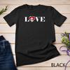 Cute Maltese Dog Rose Heart Valentines Day Couple T-Shirt Unisex T-shirt