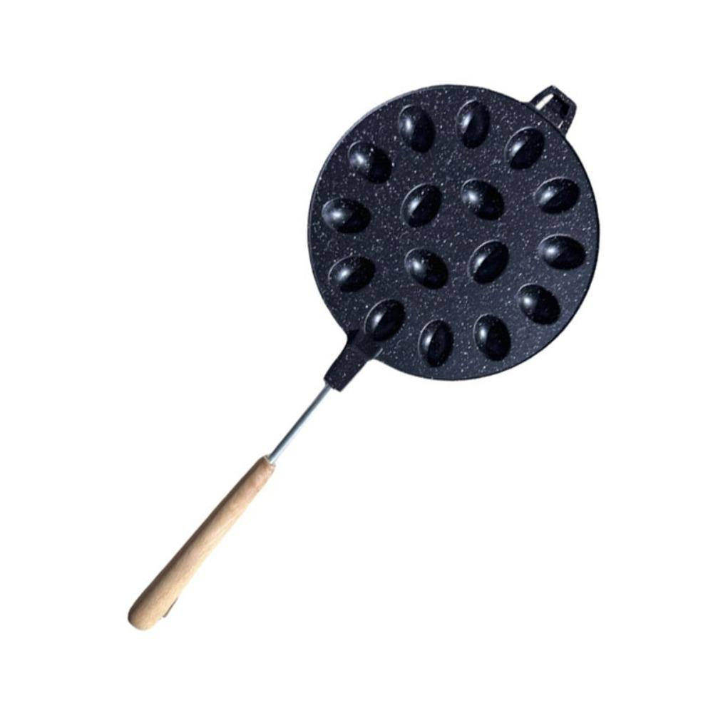 Household 12/16 Holes Walnut Cookie Mold Aluminum Alloy Wood Handle Walnut Cookie Maker Non-stick Nut Cookies Mold Bakery