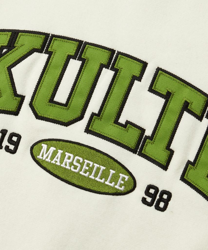 KULTE Twill Arch Logo Crewneck Ivory