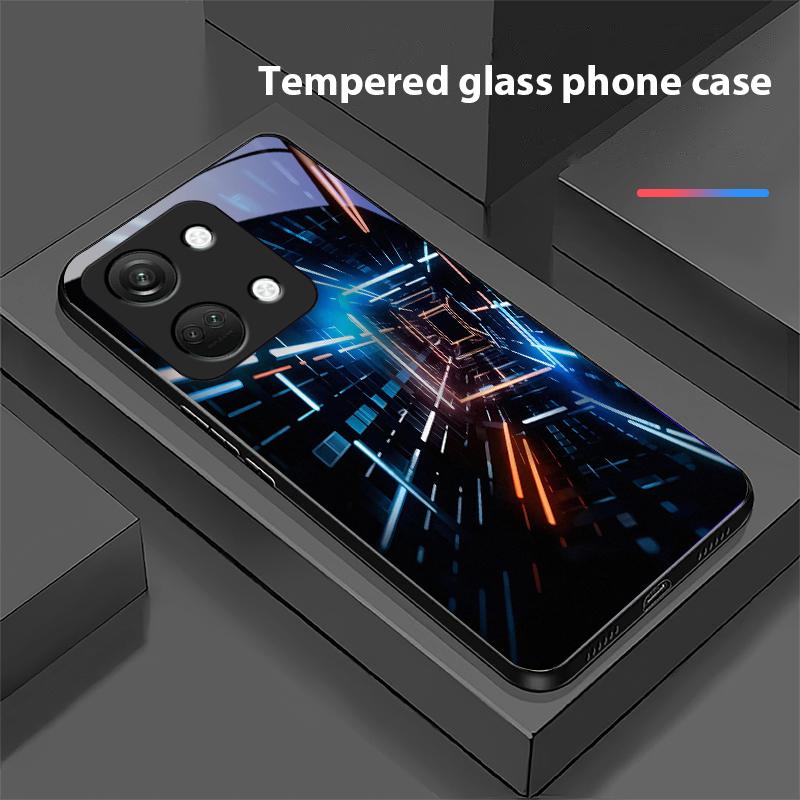 Teaching Elements For OnePlus Nord 3 5 6T 7 Pro 8 12 10T Reno8 Lite 5G 10R Nord N30 Hard Shell Tempered Glass Phone Case Black
