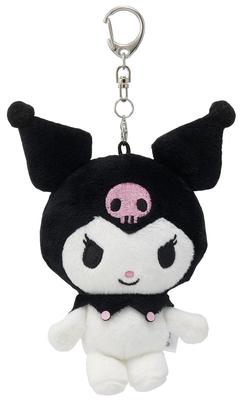 Plush Mirror Keychain Mascot Mirror with Snap Hook Sanrio Kuromi Die-Cut ZNMD1-A