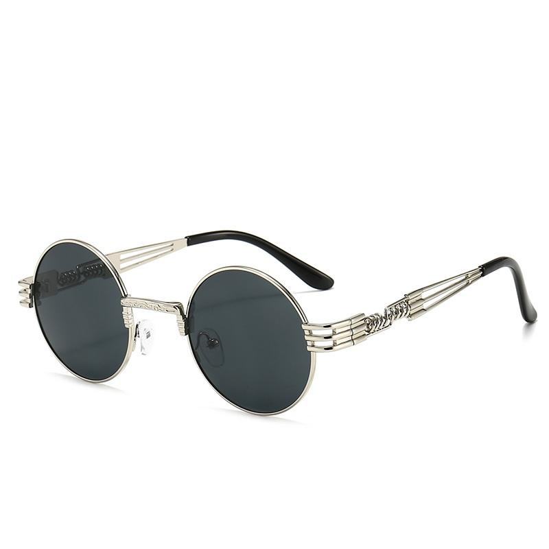 Lightweight Comfortable Durable High Quality Retro Stylish Alloy Metal Round Shaped For Both Male Female Sun Glasses