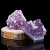 Natürliche Rohhandwerkskunst Lila Ornament Heilsteine Kristallhaufen Amethyst Quarz