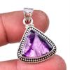 Natural Cacoxenite Gemstone 925 Solid Sterling Silver Jewelry Pendant 1.25" V6b85