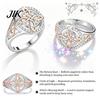 Knot Design Ring Women Finger Witch Two-tone Spiritual Jewelry Comfort Negative Energy Protective Conversation Starter