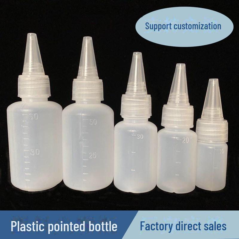 Translucent Squeeze Pointed Mouth Liquid Dispensing Bottle - 10ml/20ml/30ml