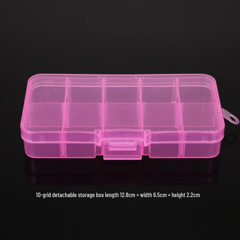 Multifunctional Clear Plastic Storage Box for Jewelry and Accessories