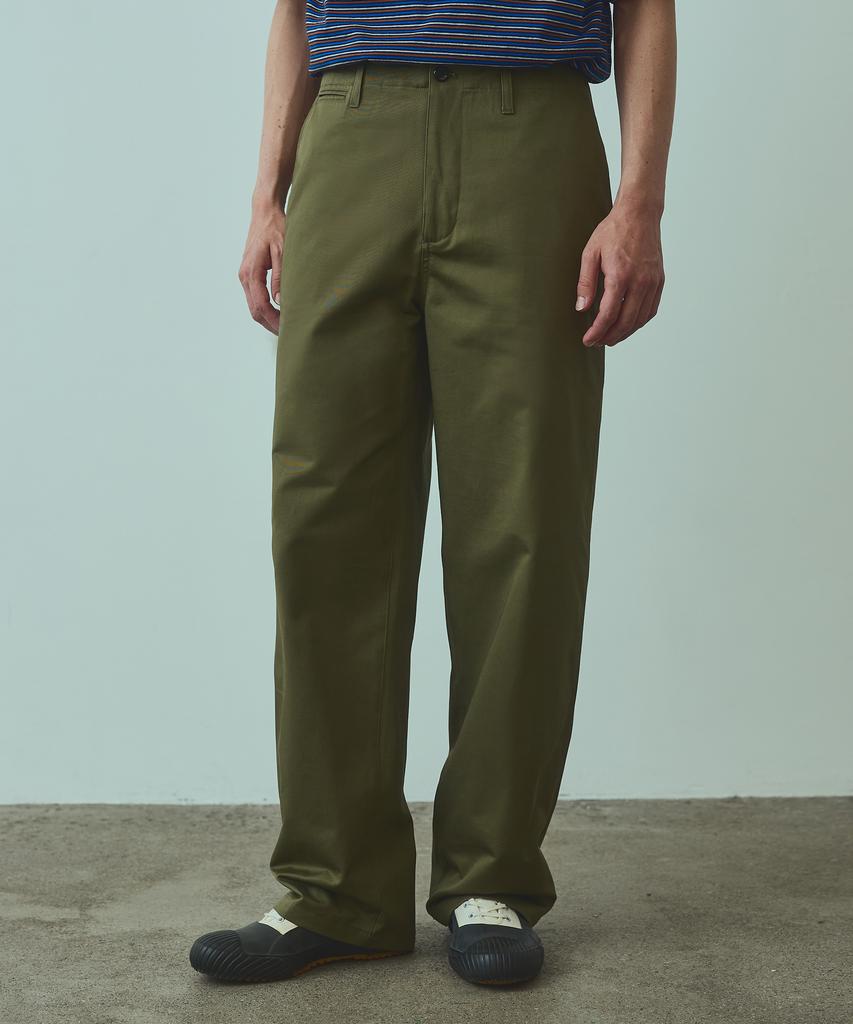 UNIFORM BRIDGE Officer Chino Pants Olive
