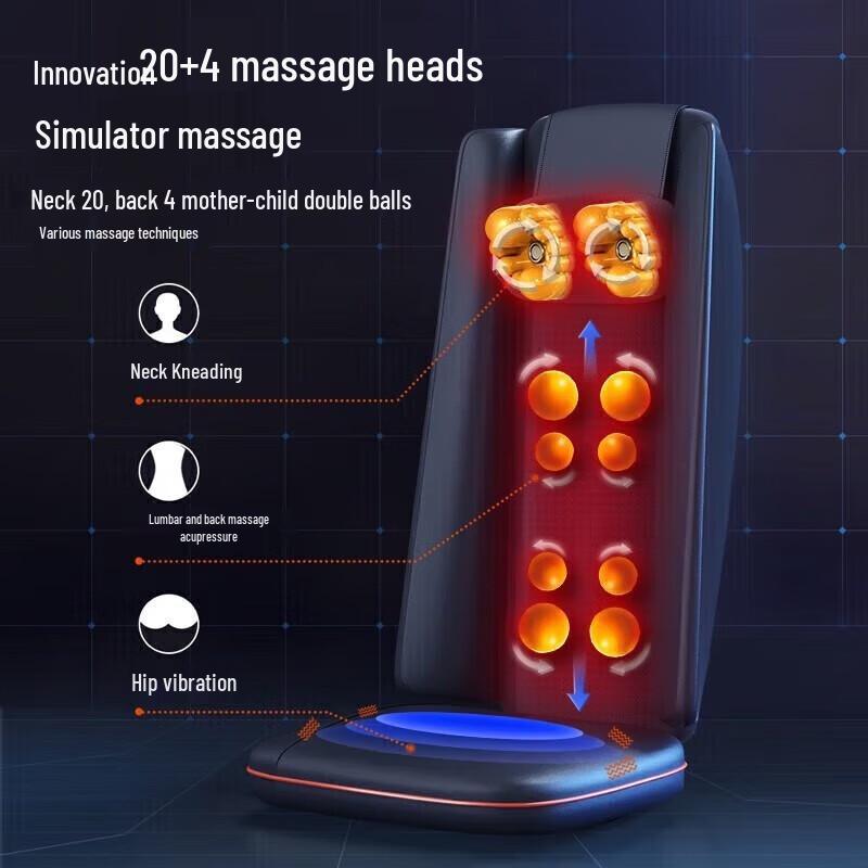 Aux Home Full Body Kneading Massage Cushion CN Plug (adapter Included)